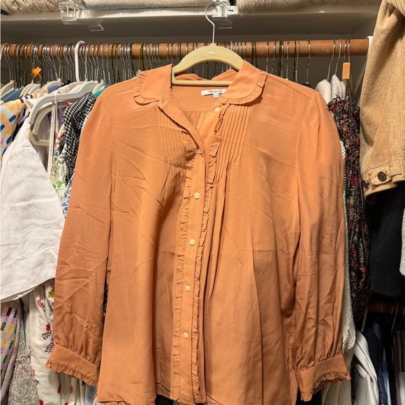 Madewell Tops - Madewell Terracotta Button-Up Blouse